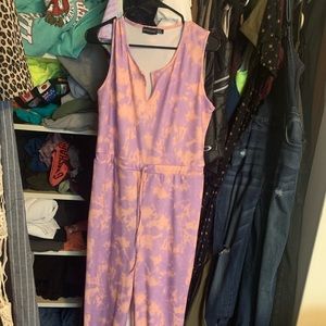 Tie dye jumpsuit size 8 NWOT PrettyLittleThing